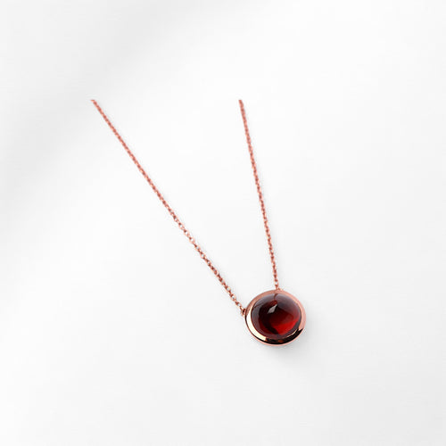 Rosewood Garnet Necklace