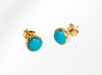 Studs with Sleeping Beauty Turquoise