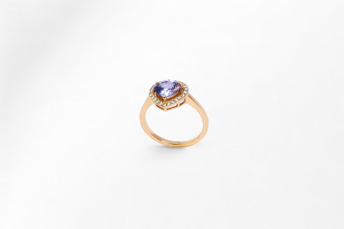 Golden Tanzanite Teardrop