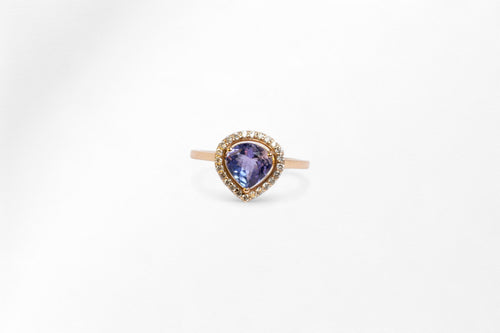 Golden Tanzanite Teardrop