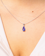 Tanzanite White Gold Necklace